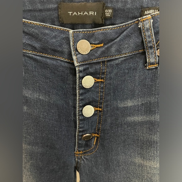 Tahari (Amelia) Button Fly Skinny Jeans Womens Size 10/30 Button Up 90s Y2K - Picture 3 of 15